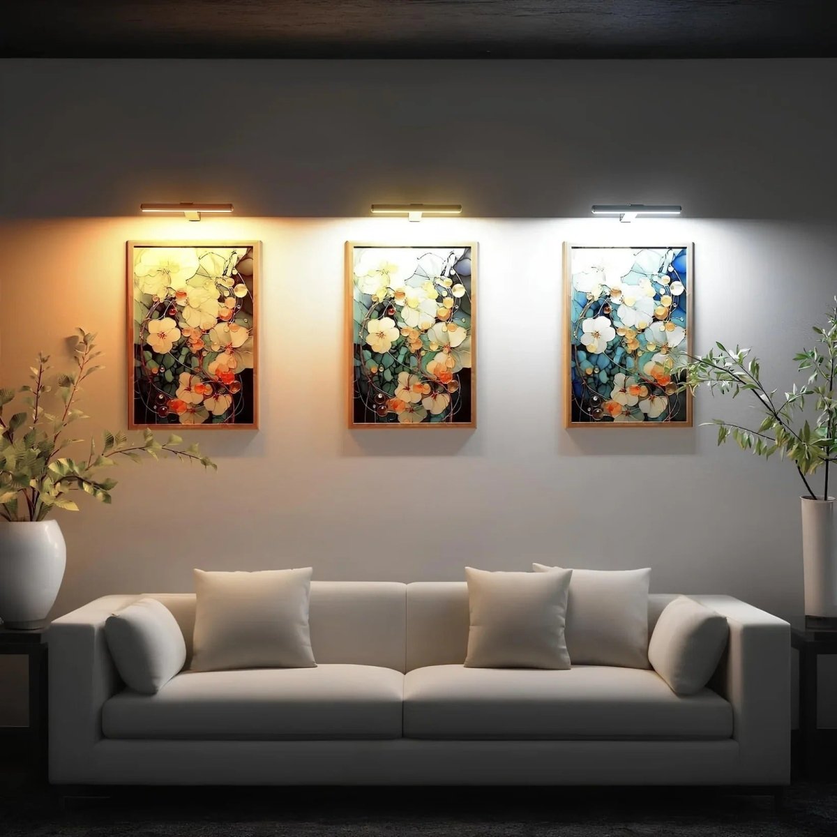 Aplique de pared LED inalámbrico minimalista moderno con control remoto de 1 luz