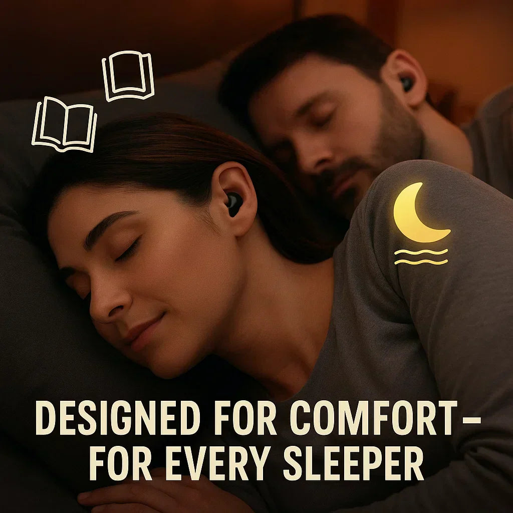 Auriculares inalámbricos invisibles para dormir con cancelación de ruido para quienes duermen de lado