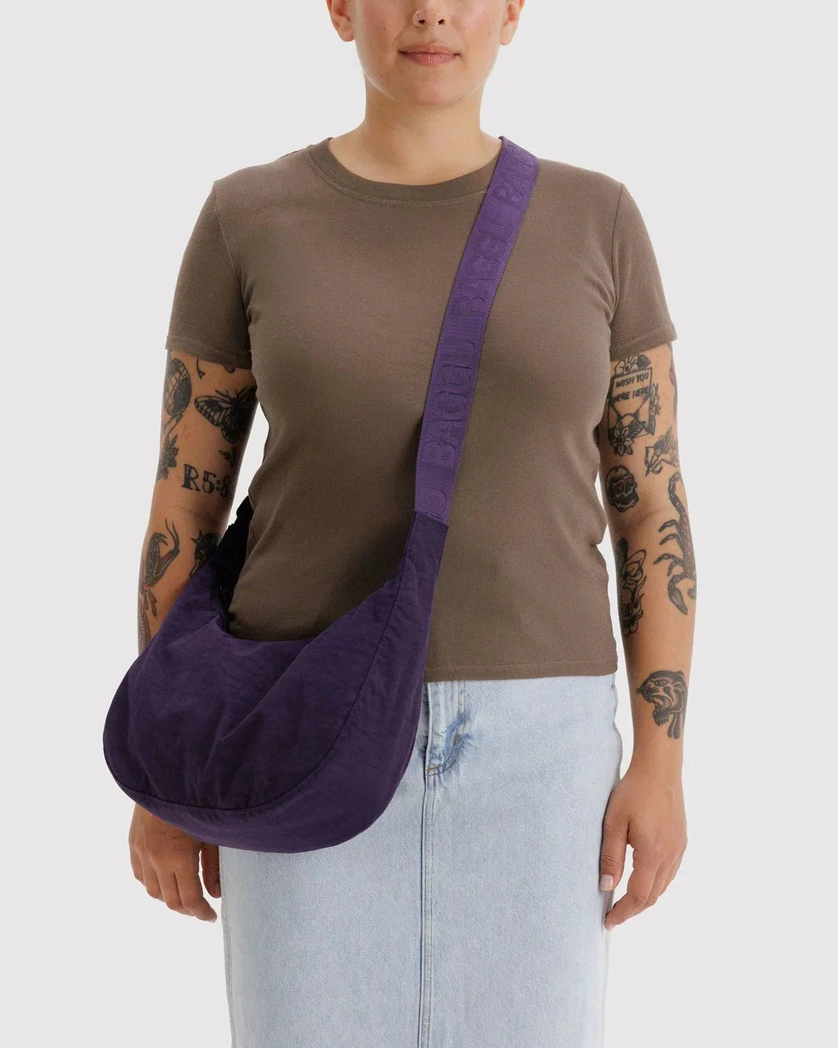 BAGGU Crescent Bag Medium Extended 47" Strap - Recycled
