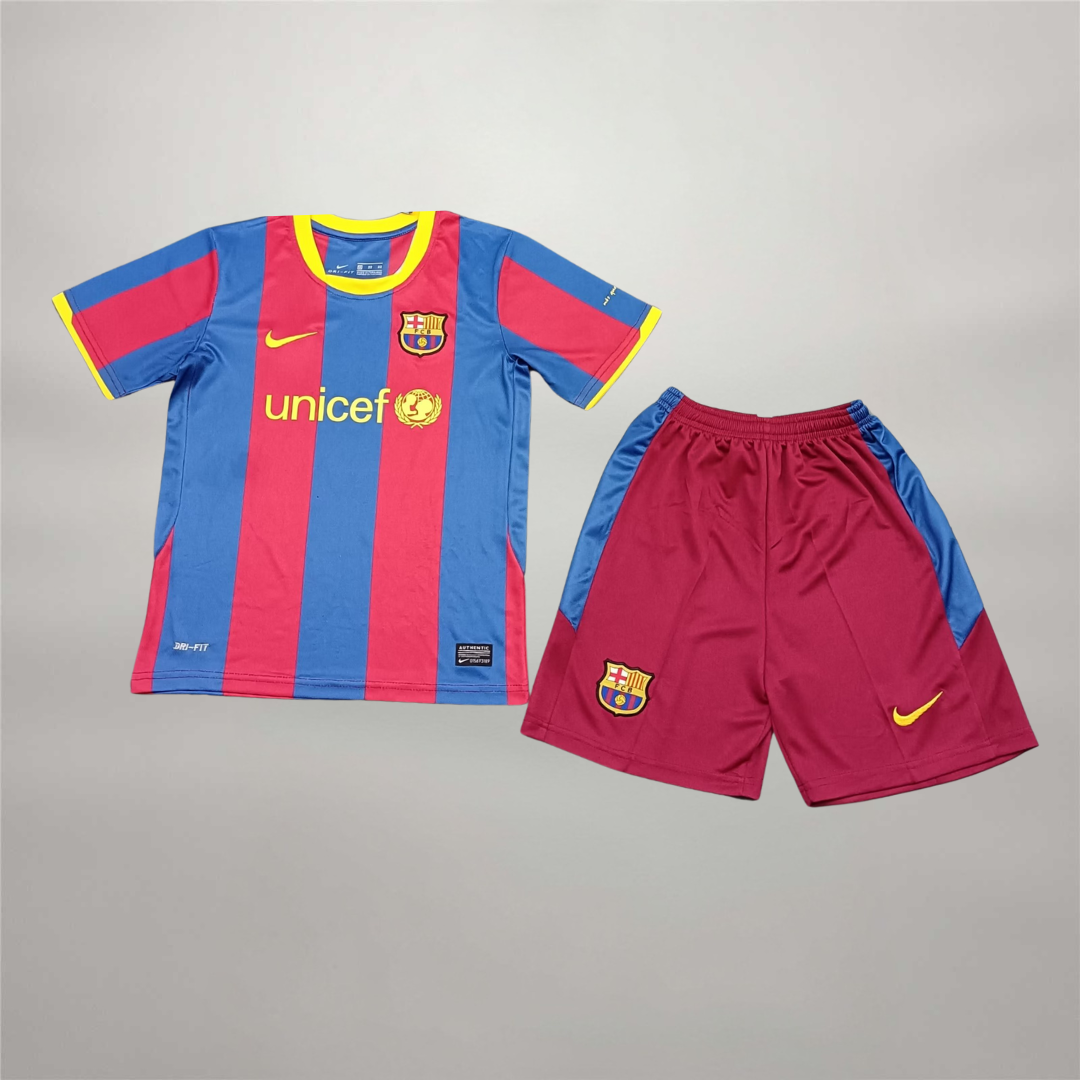 Equipación Completa Barcelona Local 2010/11 - Niños