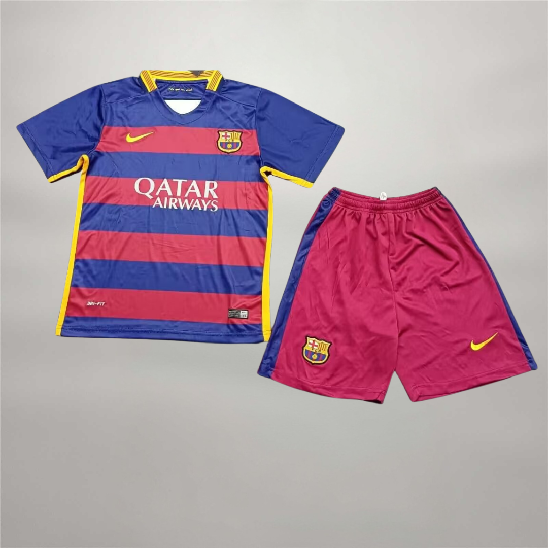 Equipación Completa Barcelona Local 2015/16 - Niños