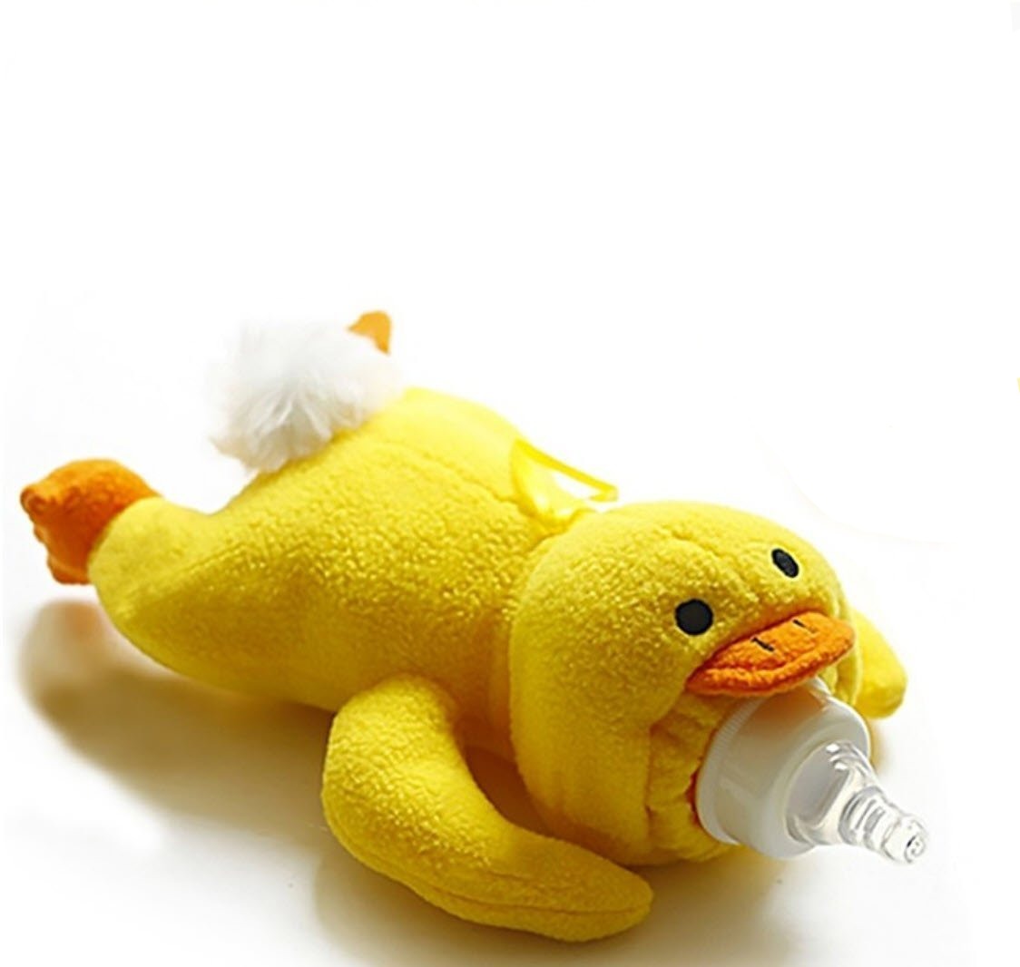 Cute Animal 2-in-1 Feeding Bottle Warmer and Plush Toy