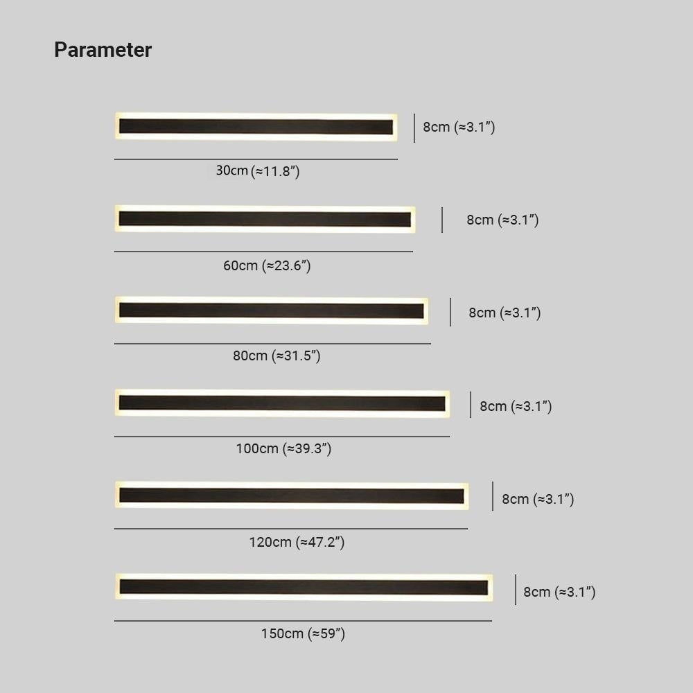Luz lineal impermeable moderna minimalista LED para pared