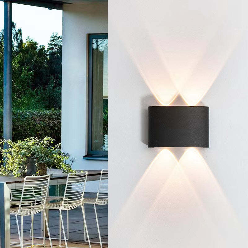 Moderne rechthoekige LED-wandlamp, 2-licht