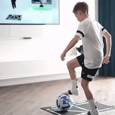 Alfombra de entrenamiento profesional de fútbol y programa de entrenamiento en video