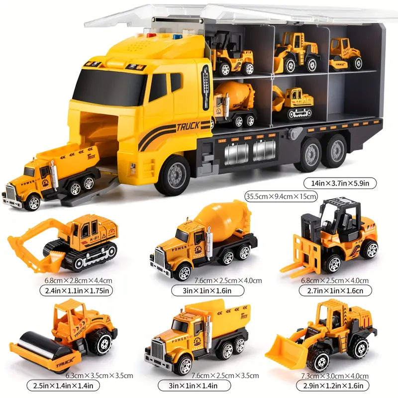Construction Truck Toy Set | Kids Vehicle Play Set