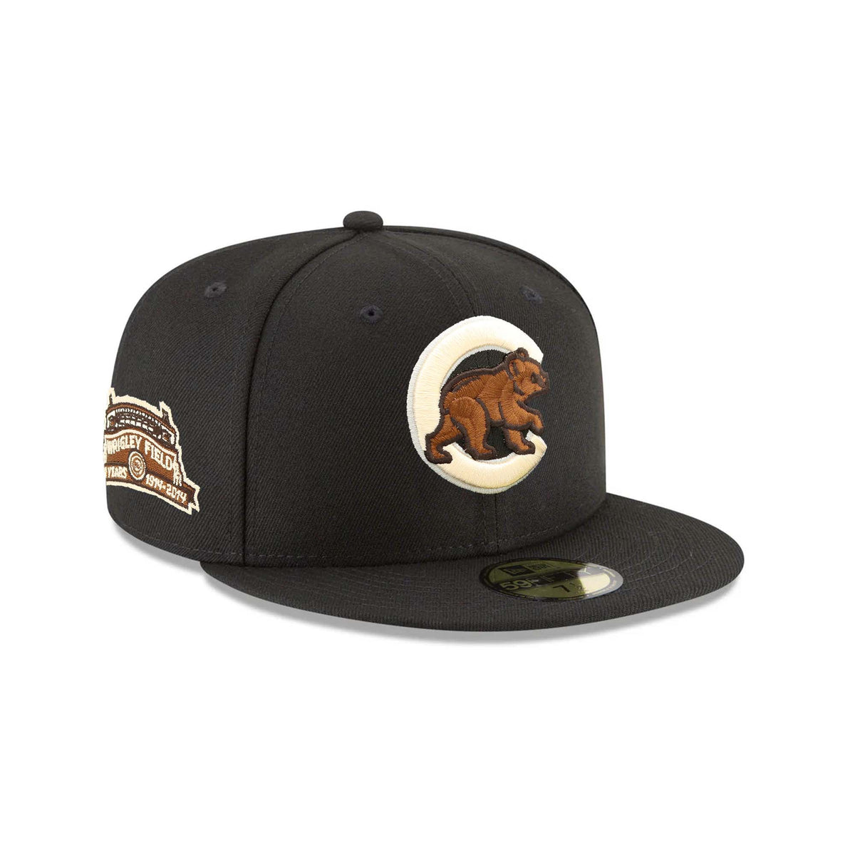 Gorra ajustada Chicago Cubs "Stout" parche aniversario 100 años New Era 59FIFTY
