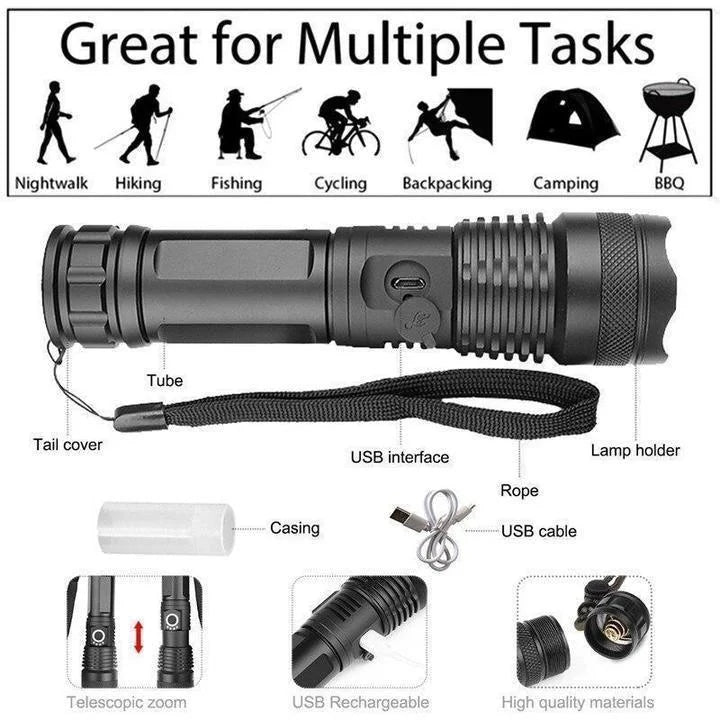 90000 Lumen Xhp50.2 Mest Kraftfulde Lommelygte