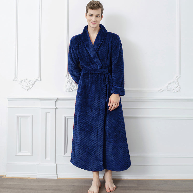 Bata de Baño Extra Larga para Hombre | Bata Térmica de Invierno