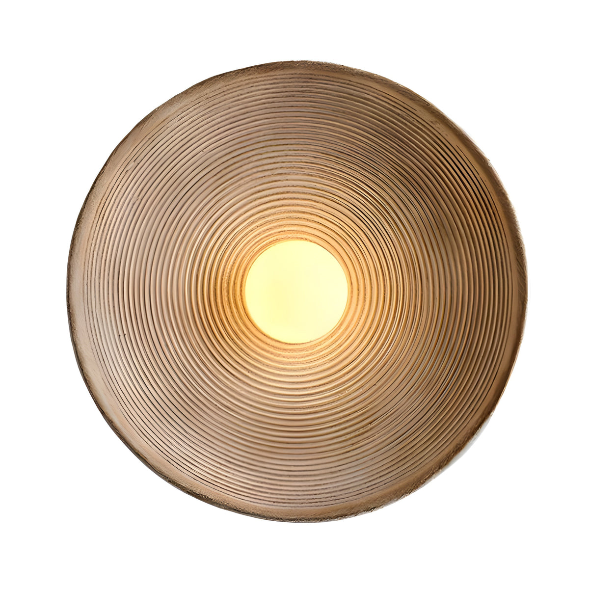 Applique da parete rotonda in resina stile ceramica retrò LED 1 luce
