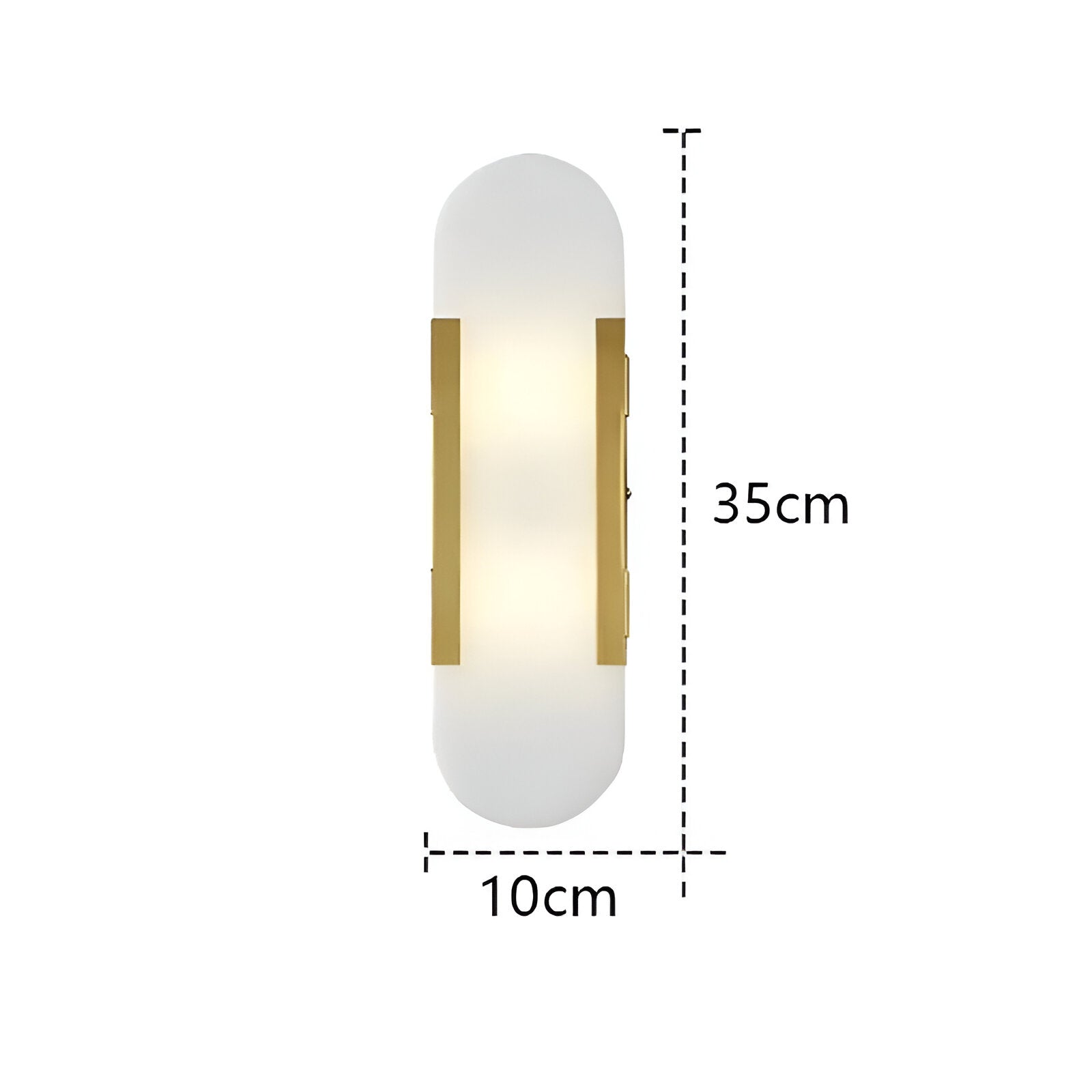 Applique da parete nordica in alabastro e marmo LED 1 luce