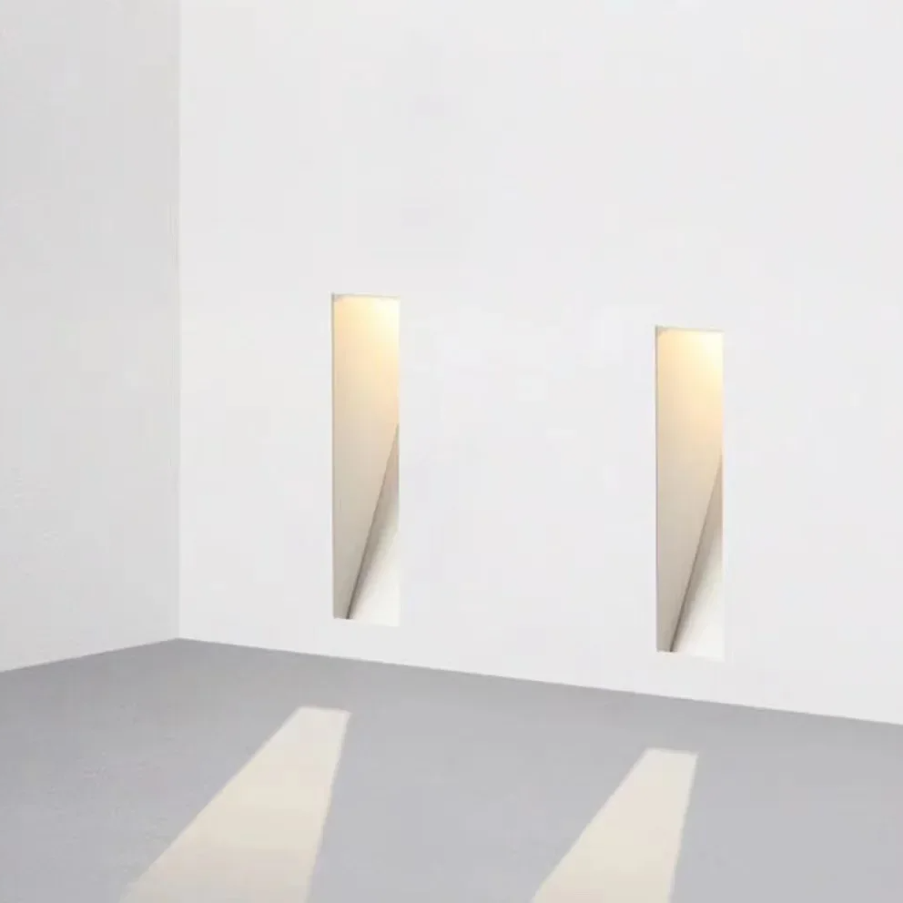 Lampada da parete LED per scale in acciaio inox senza cornice nordica 1 luce con sensore