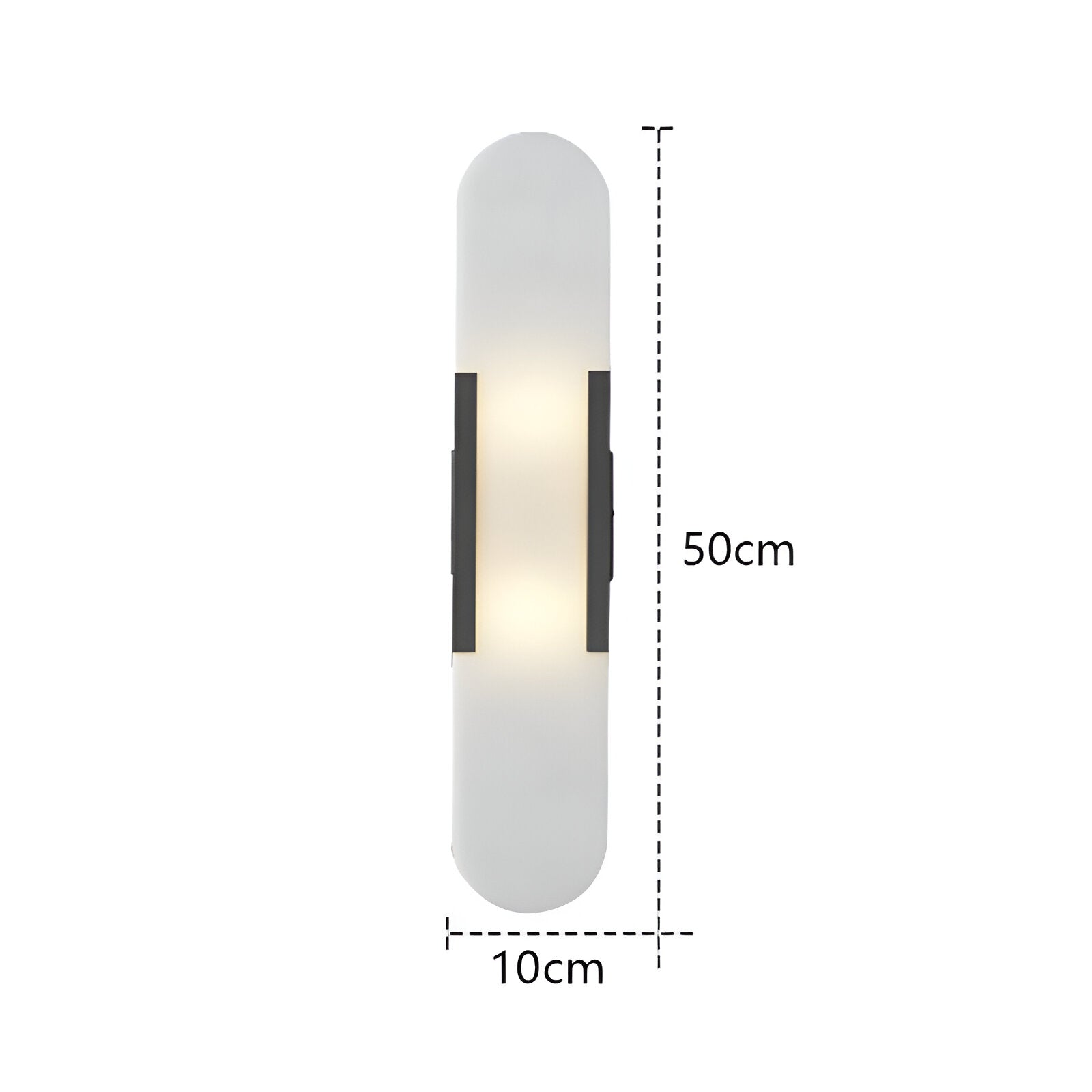 Applique da parete nordica in alabastro e marmo LED 1 luce
