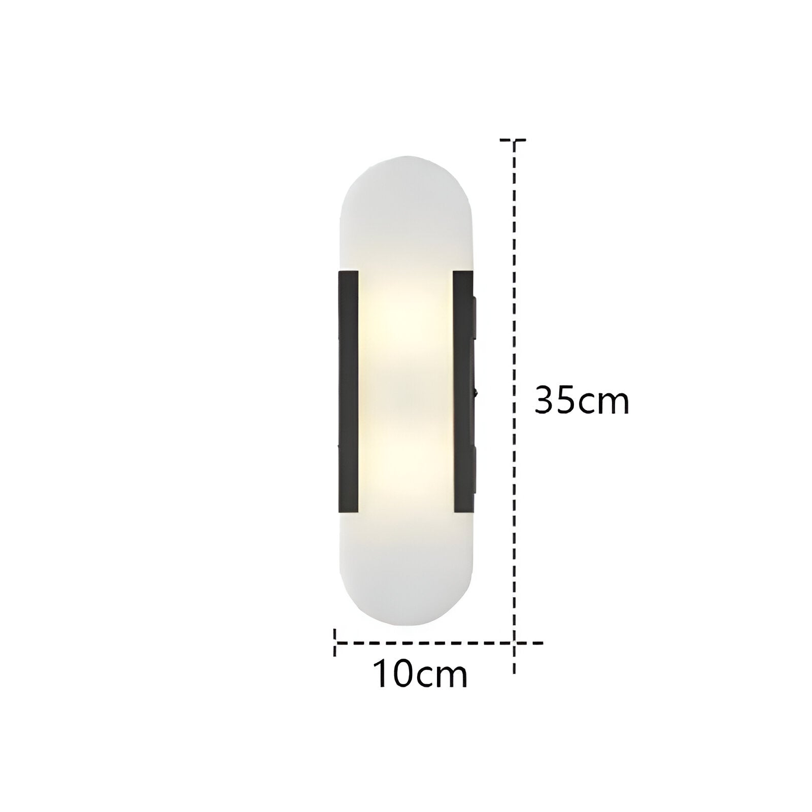 Applique da parete nordica in alabastro e marmo LED 1 luce