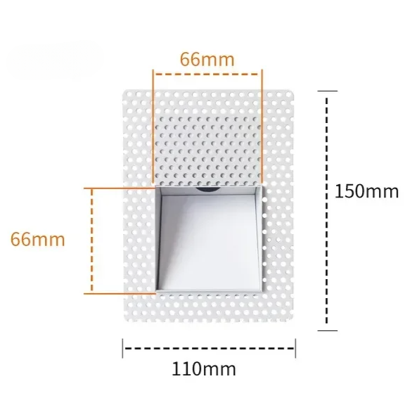 Lampada da parete LED per scale in acciaio inox senza cornice nordica 1 luce con sensore