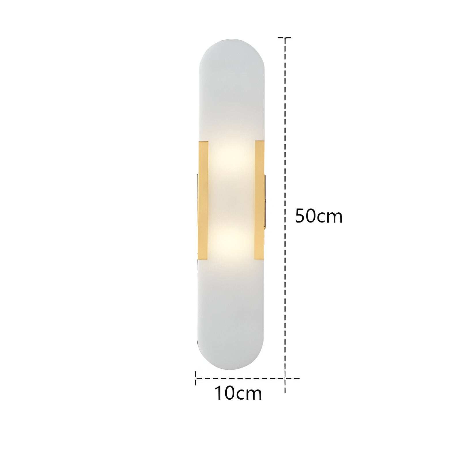 Applique da parete nordica in alabastro e marmo LED 1 luce
