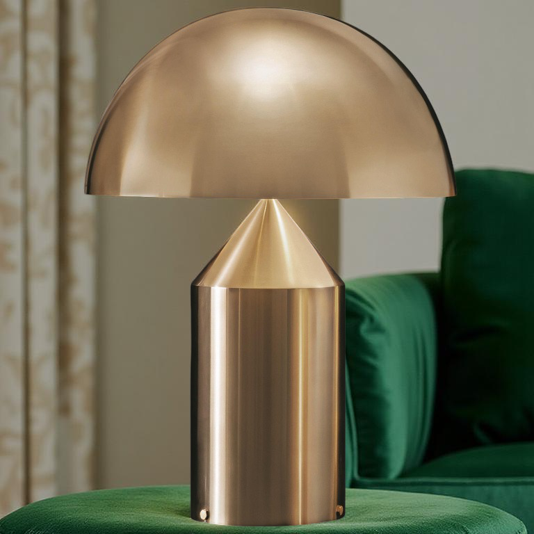 Nordic Brass Dome LED Table Lamp 3-Light
