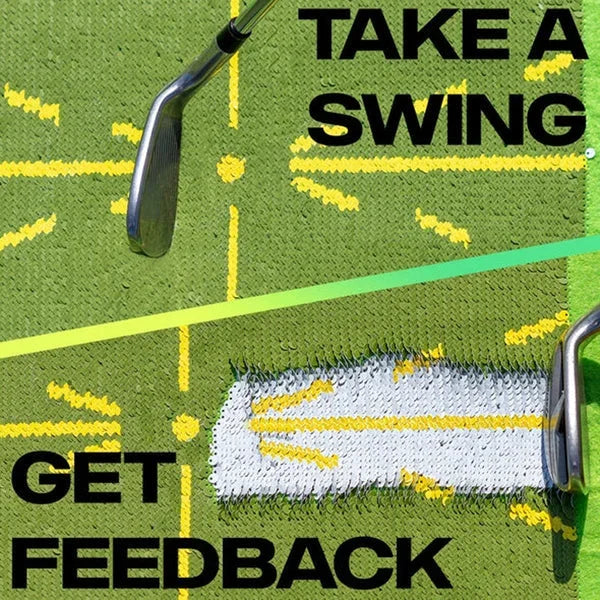 Alfombrilla de entrenamiento de golf para detección de swing y bateo