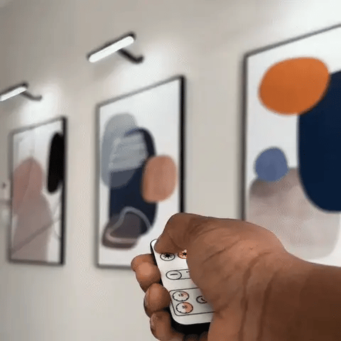 Aplique de pared LED inalámbrico minimalista moderno con control remoto de 1 luz