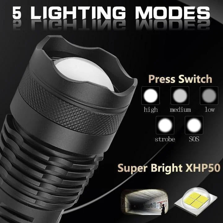 90000 Lumen Xhp50.2 Mest Kraftfulde Lommelygte