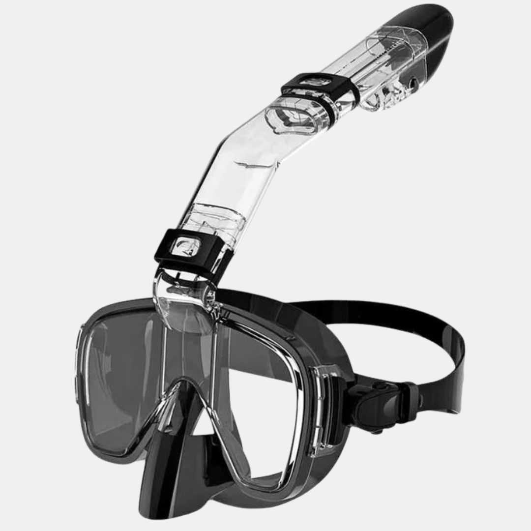 Foldbar Snorkel Svømme Maske – Nem Åndedræt og Krystalklar Undervands Syn