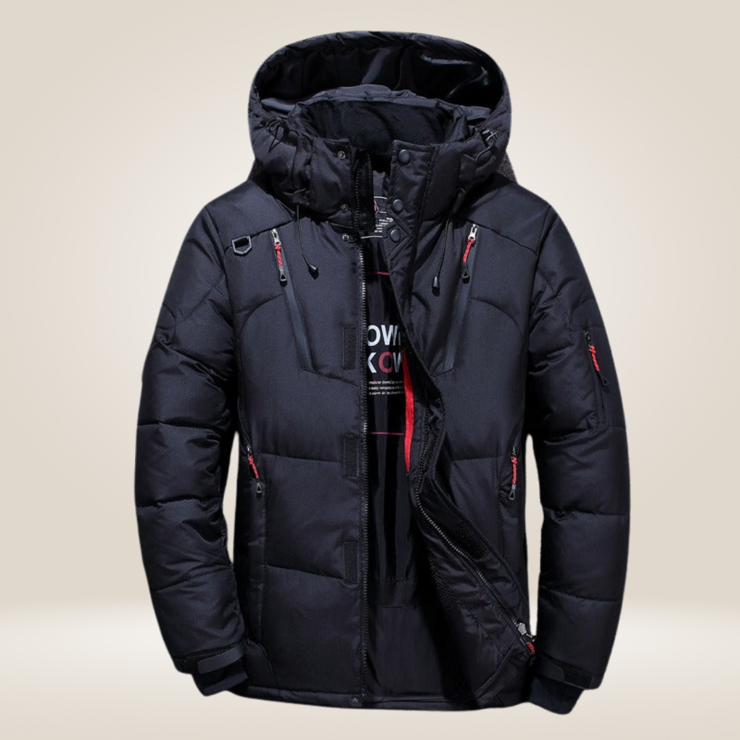 Nordfall Herren Parka Winterjacke – dick gefüttert, wasserdicht & winddicht