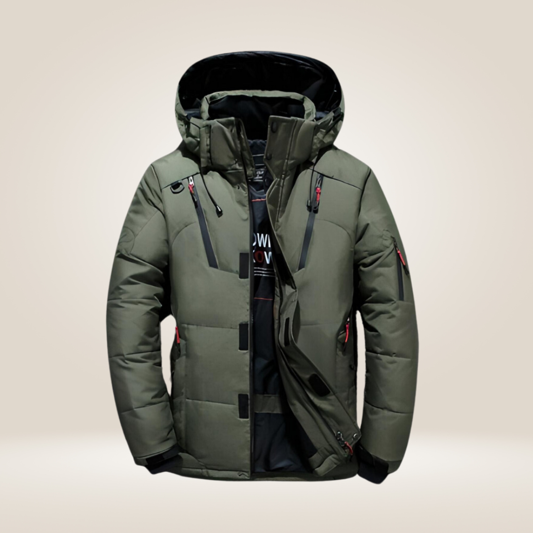 Nordfall Herren Parka Winterjacke – dick gefüttert, wasserdicht & winddicht