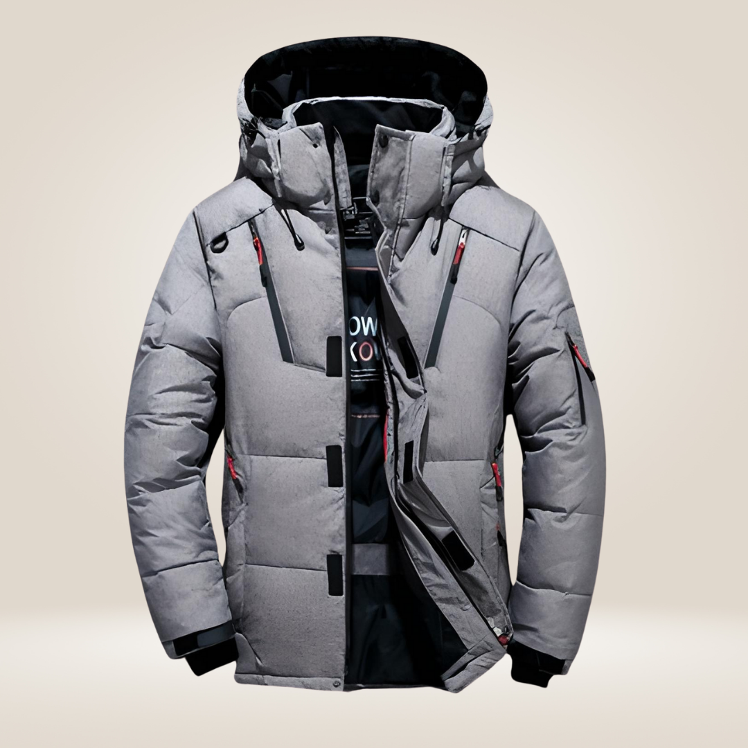 Nordfall Men’s Parka Winter Jacket – Thick Fleece-Lined Waterproof & Windproof Coat