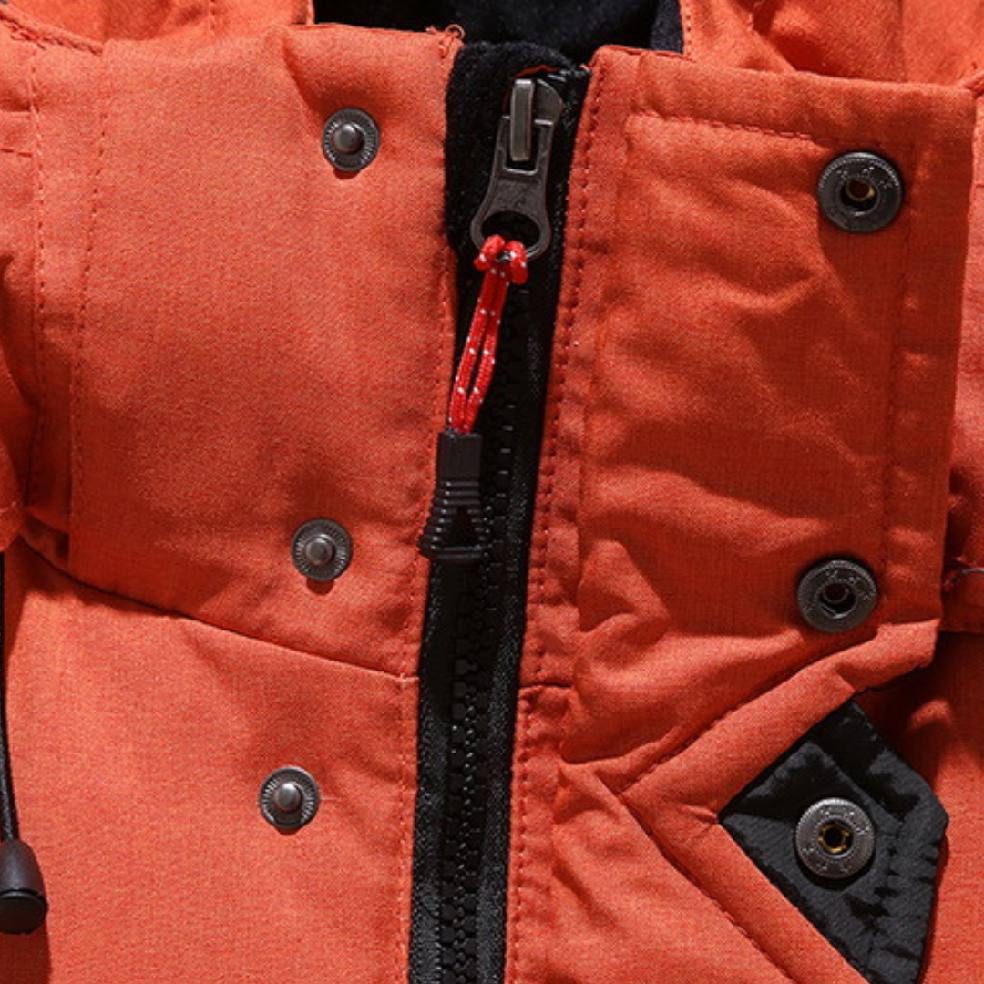 Nordfall Men’s Parka Winter Jacket – Thick Fleece-Lined Waterproof & Windproof Coat