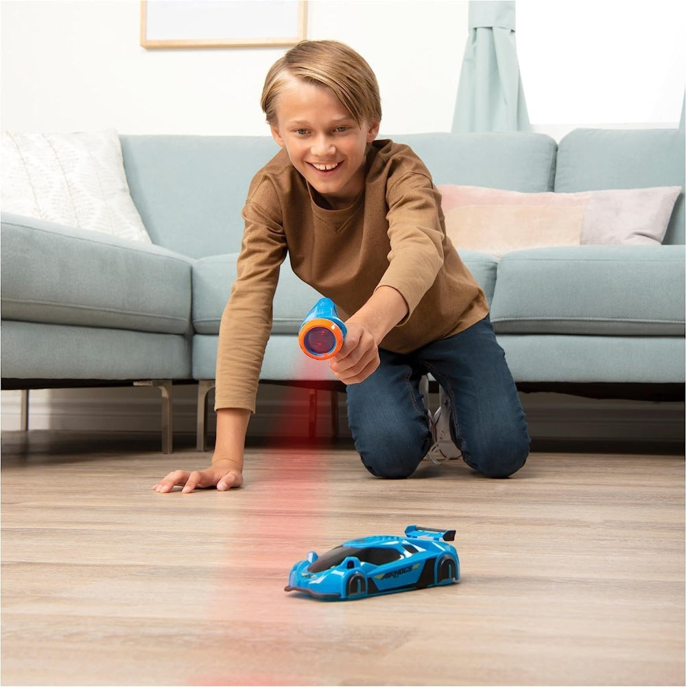 Auto telecomandata da parete con laser, controllo remoto LED, giocattolo acrobatico per bambini