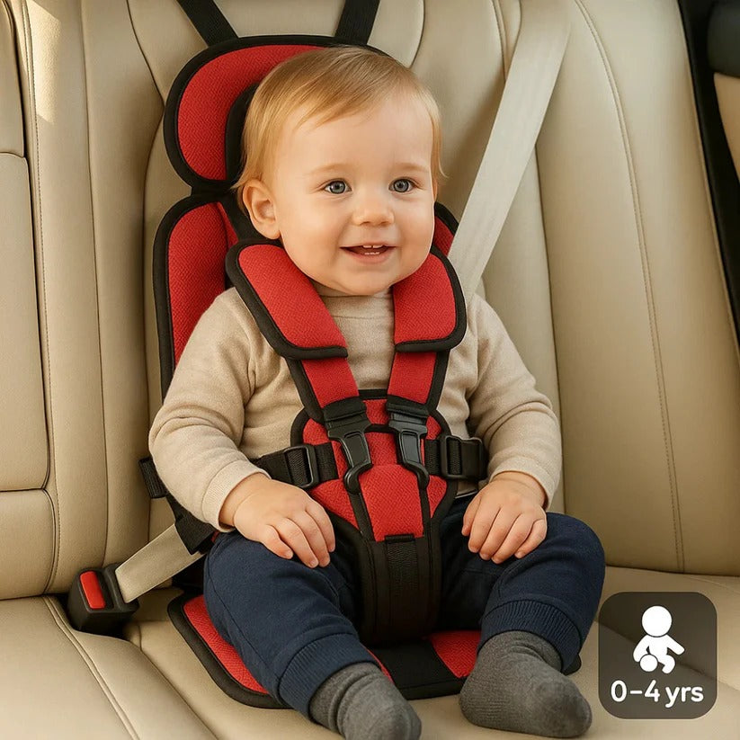 Car Seat Travel Booster Foldable 5 Point Harness