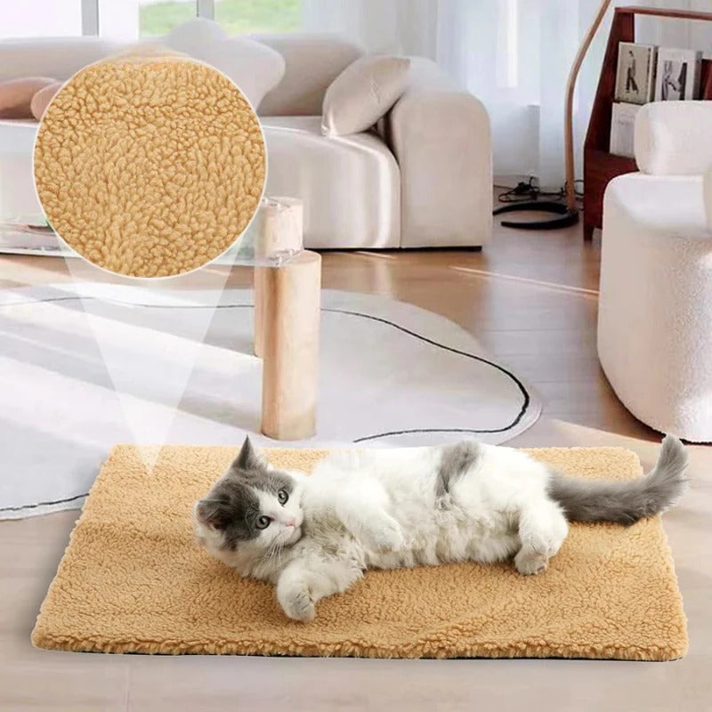 Niet-elektrisch Verwarmingskussen voor Katten & Honden – Wasbare Zelfverwarmende Huisdiermat