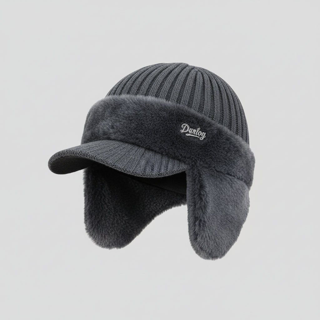 Gorro trapero para clima frío con protección para orejas - gorro cálido de invierno