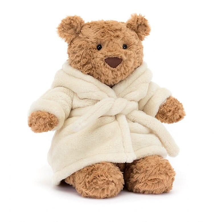 Plüschteddybär mit weichem Bademantel – 26cm