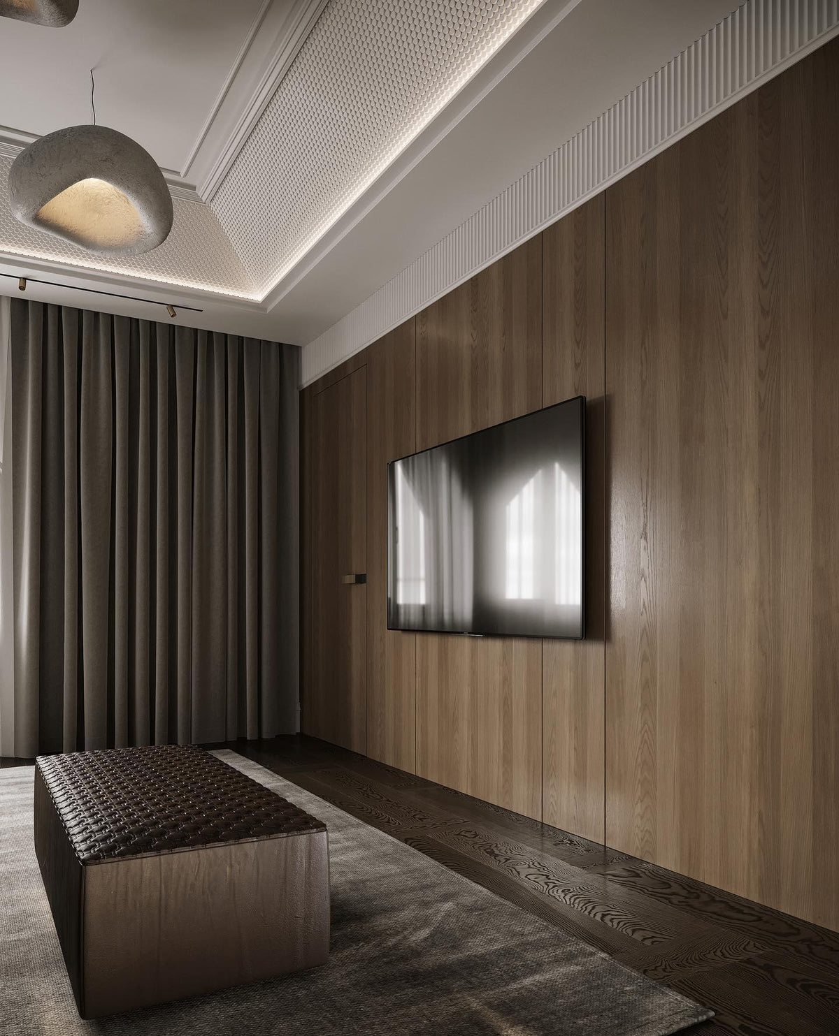 Lampadario moderno minimalista a cupola con LED a 1 luce