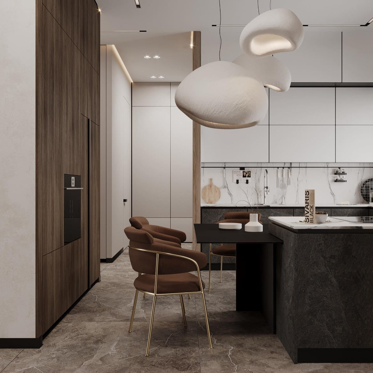 Lampadario moderno minimalista a cupola con LED a 1 luce