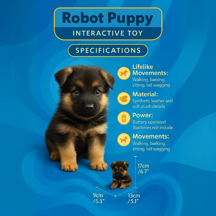 Juguete Interactivo de Cachorro | Mascota Electrónica Realista