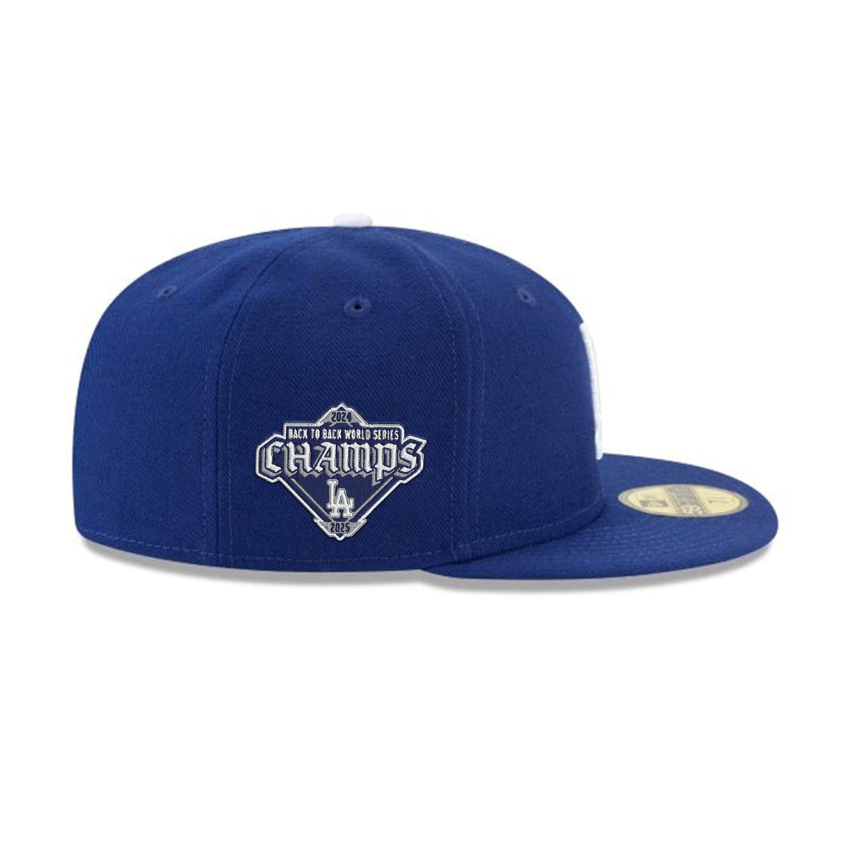 Los Angeles Dodgers 2025 Achtereenvolgende World Series Kampioenen Diamanten Patch Royal 59FIFTY