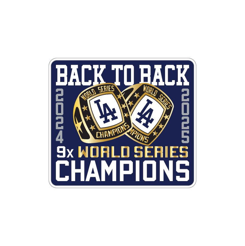 Los Angeles Dodgers 2025 Parche de Anillo de Campeones Consecutivos de la Serie Mundial Real 59FIFTY