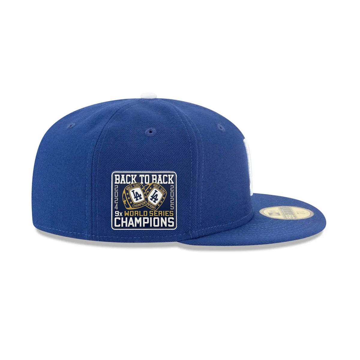 Los Angeles Dodgers 2025 Parche de Anillo de Campeones Consecutivos de la Serie Mundial Real 59FIFTY