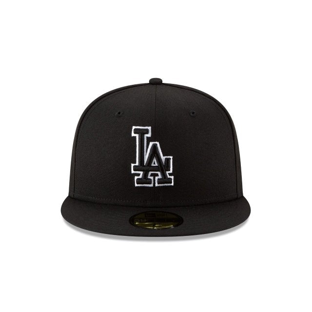 Los Angeles Dodgers Emblema Oficial BW Campeones de la Serie Mundial 2025 Contorno Blanco 59FIFTY