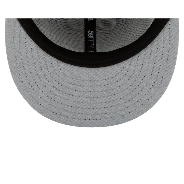 Los Angeles Dodgers Emblema Oficial BW Campeones de la Serie Mundial 2025 Contorno Blanco 59FIFTY