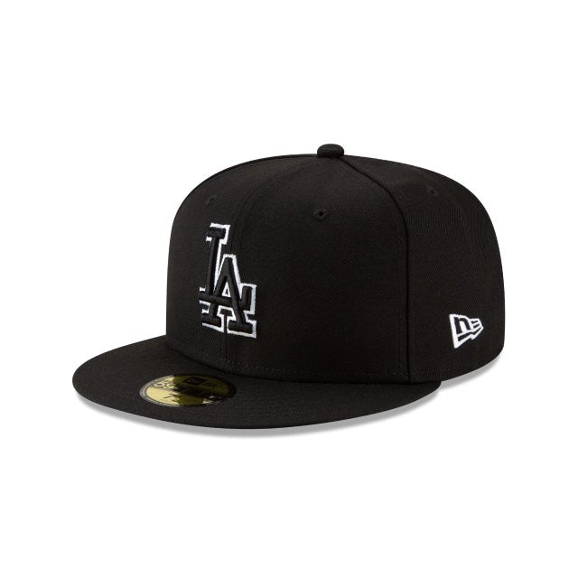 Los Angeles Dodgers Emblema Oficial BW Campeones de la Serie Mundial 2025 Contorno Blanco 59FIFTY