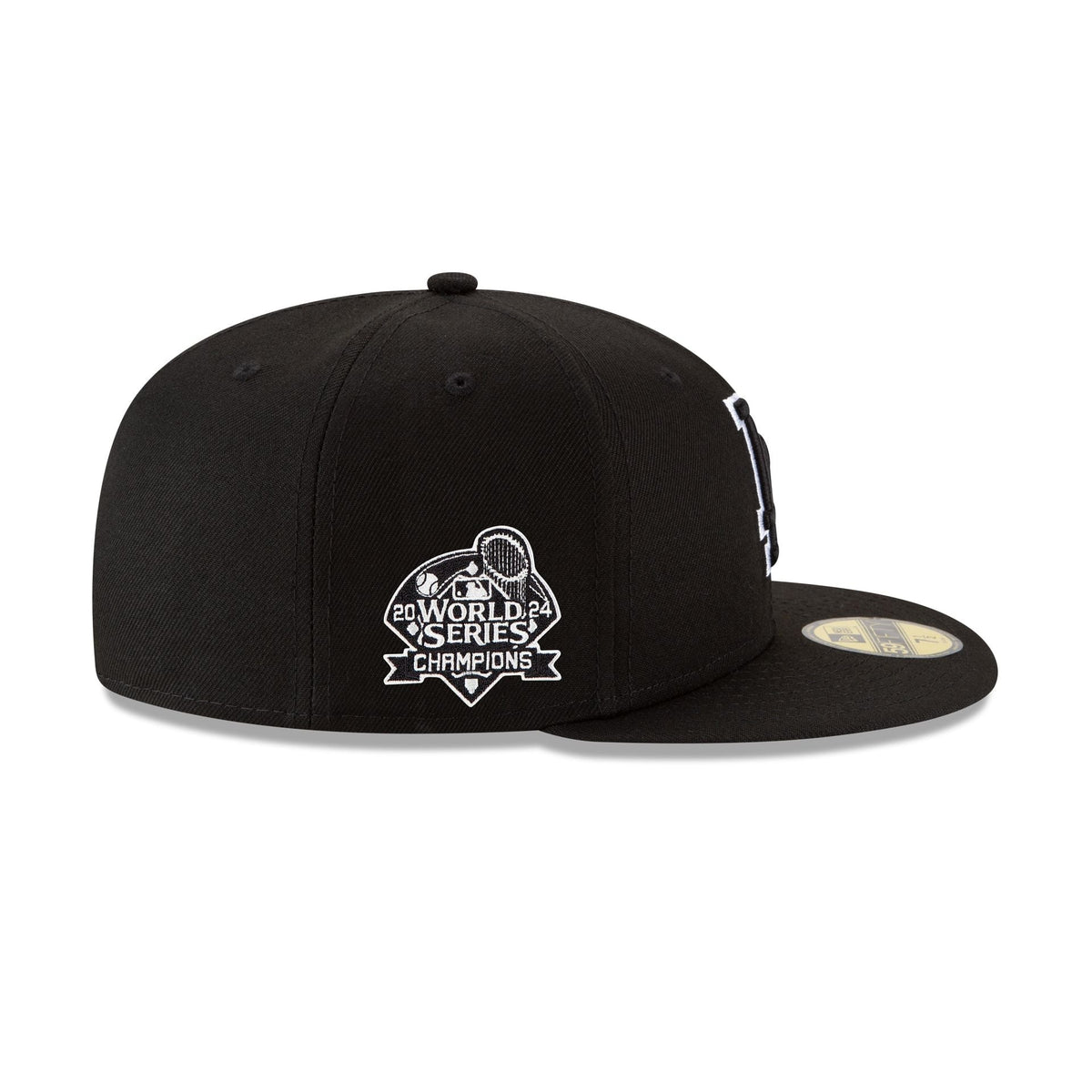 Los Angeles Dodgers Campeones de la Serie Mundial 2024 Contorno Blanco Ajustada 59FIFTY