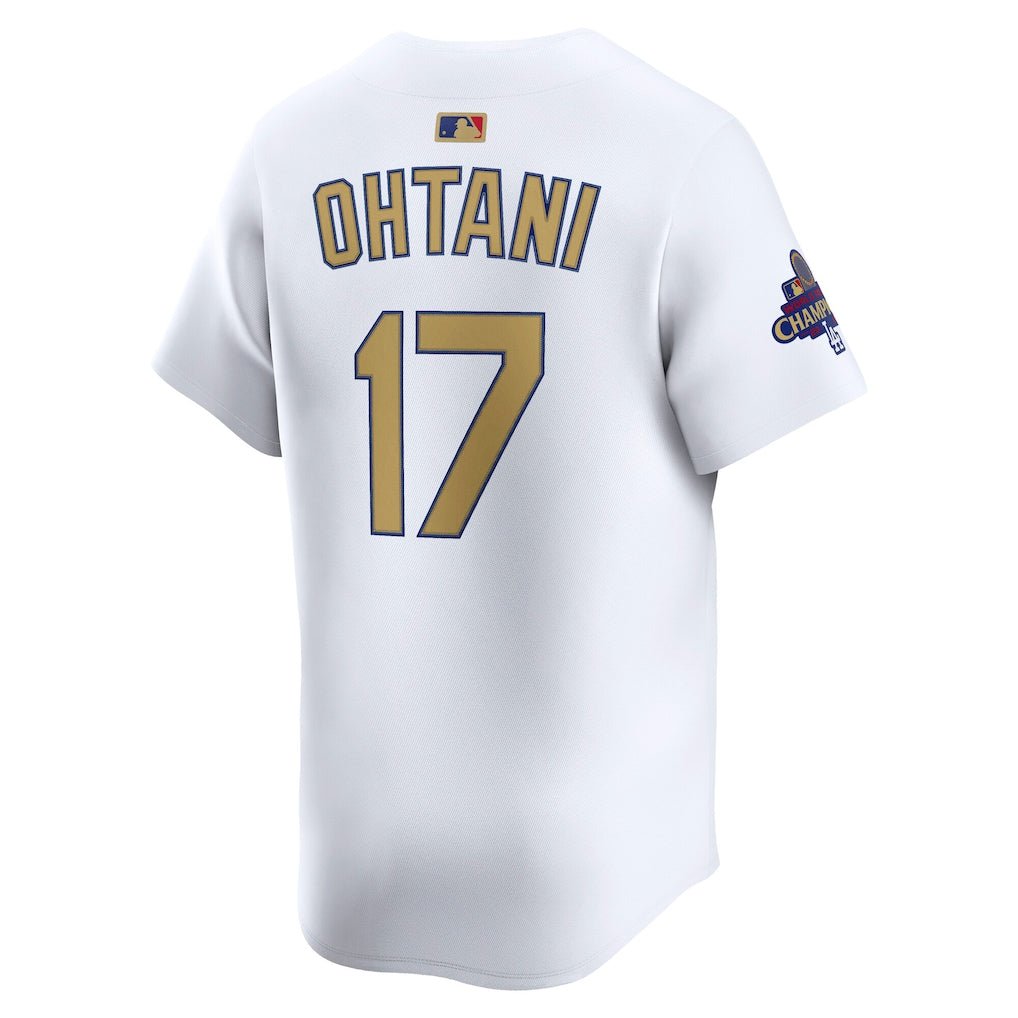 Jersey limitado Nike® de Shohei Ohtani, campeón de la Serie Mundial 2024 de Los Angeles Dodgers