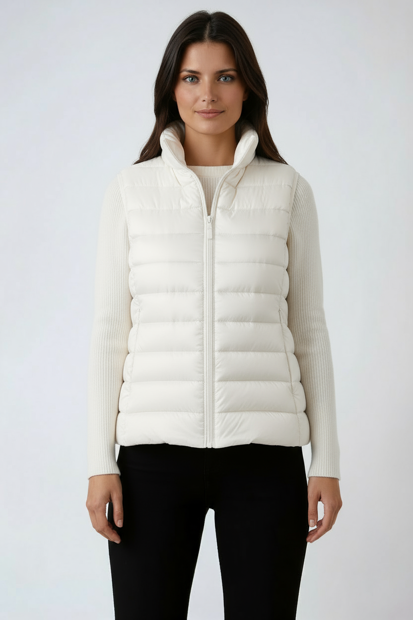 CHALECO ACOLCHADO – CUELLO ALTO SIN MANGAS