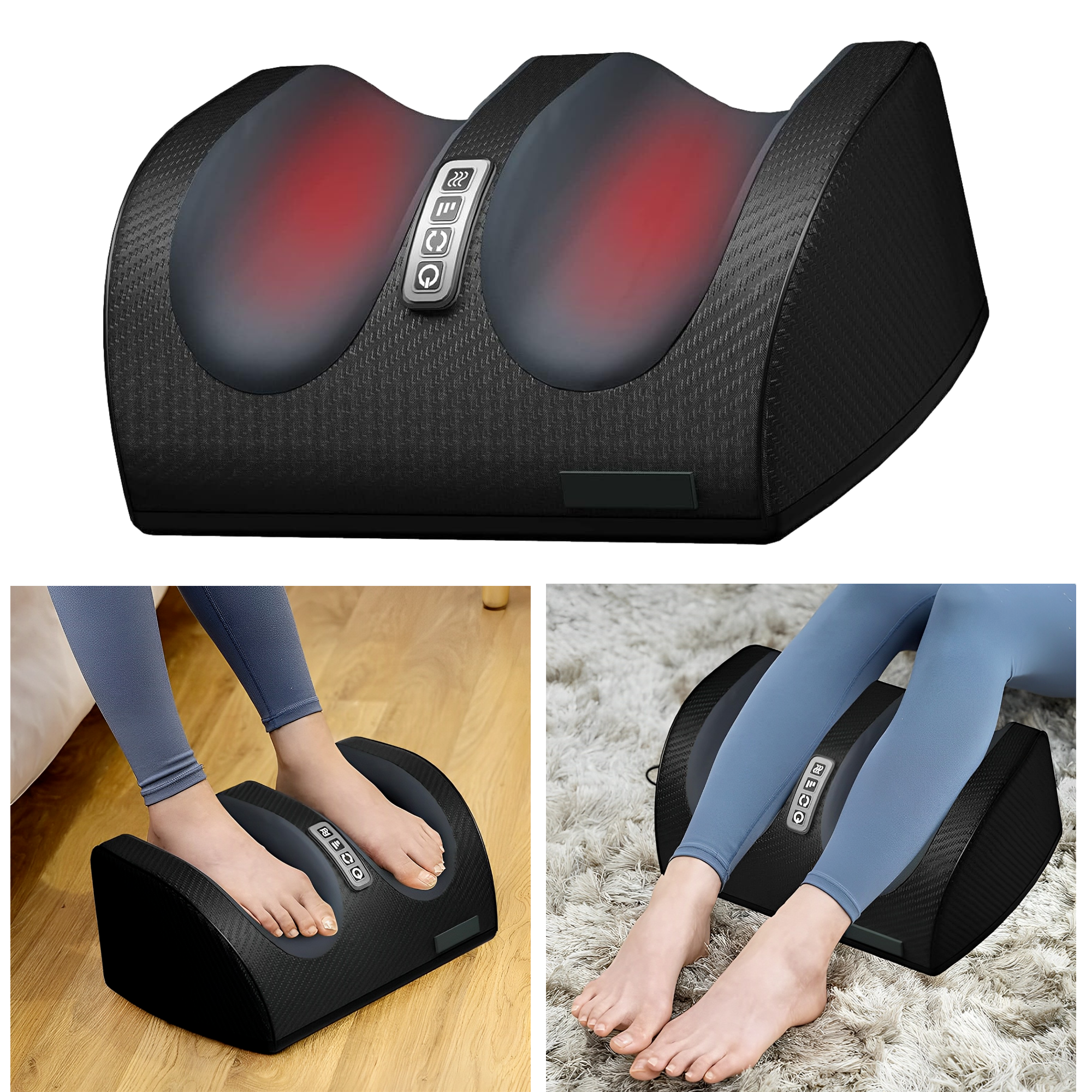 Voet- en Kuitmassager met Kneed- en Luchtcompressie – Warmte, Flexibele Intensiteit, Dagelijkse Ontspanning