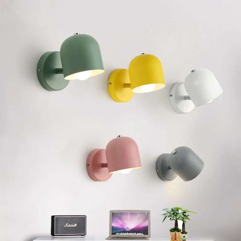 Applique da parete moderno a cupola Macaron LED 1 luce
