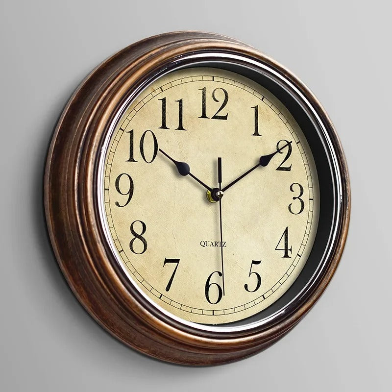 Frosetpro | Classic Wooden Wall Clock – Silent & Timeless Elegance