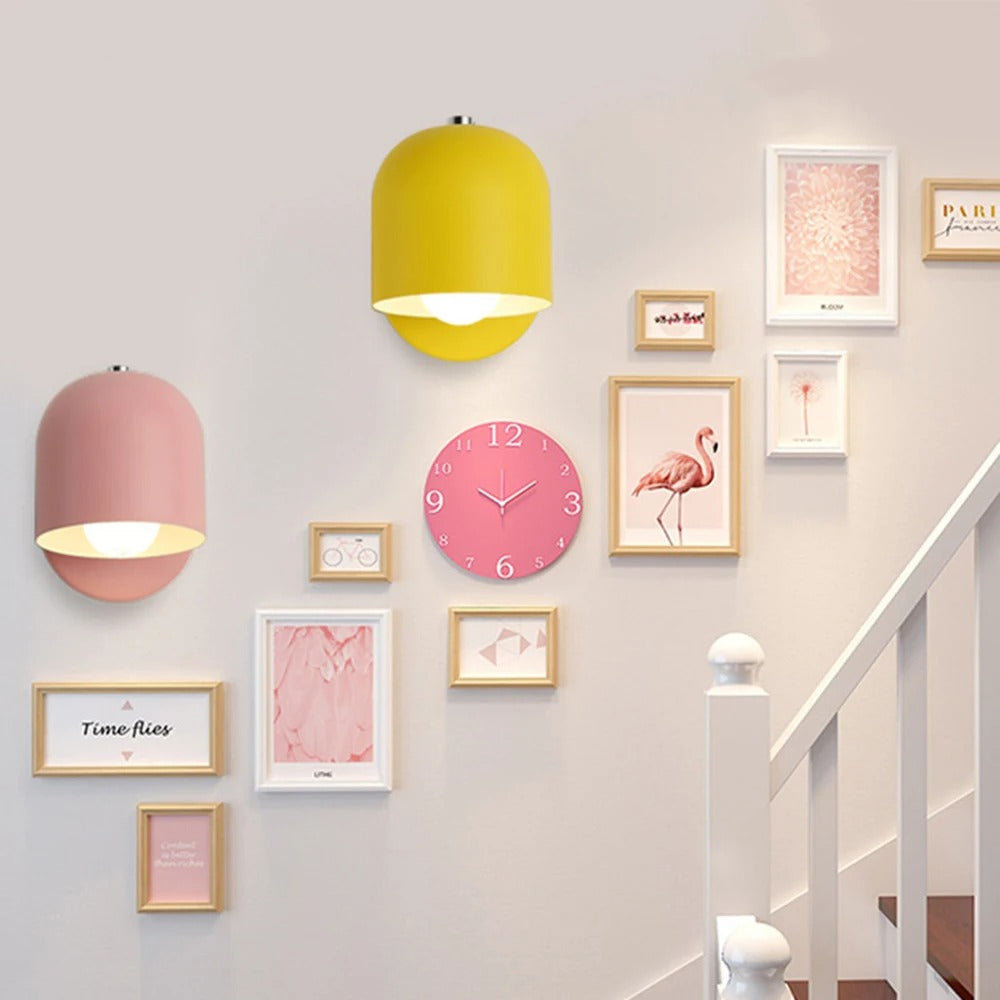 Applique da parete moderno a cupola Macaron LED 1 luce